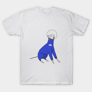 Italian greyhound in space suit T-Shirt